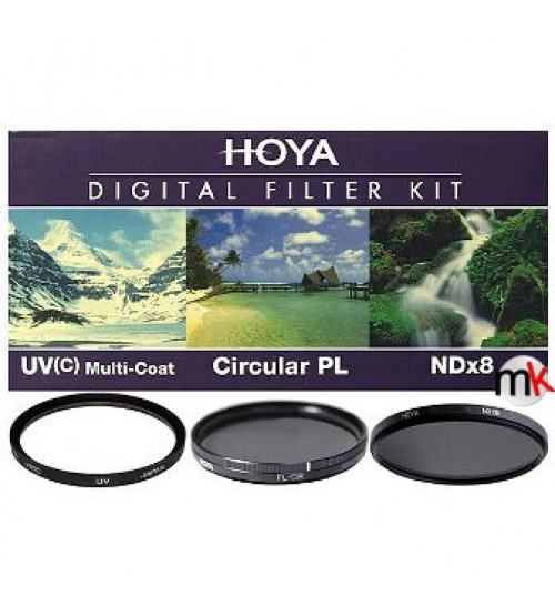 Hoya Digital Filter Kit (UV (C) HMC + CPL (PHL) + ND8 + (CASE + FILTER GUIDEBOOK) 52mm